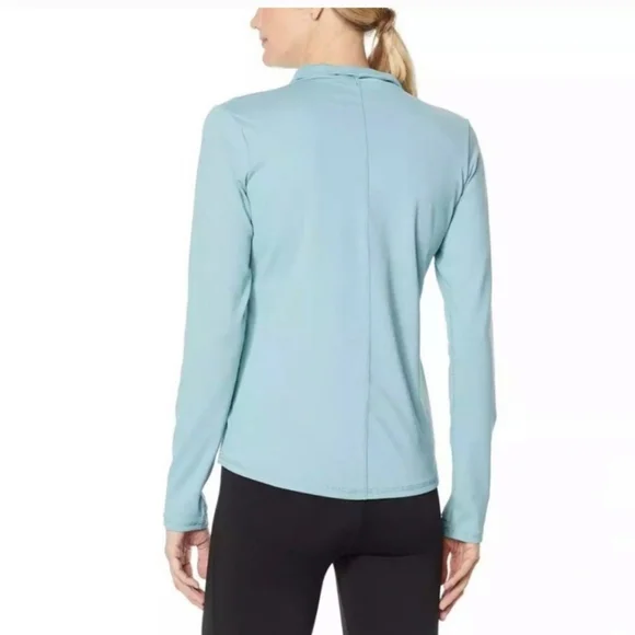 Shadow Sport - Fitted Mock-Neck Zip Front Jacket Blue sz M, Xl, 1x, 2x NWT - Picture 2 of 4